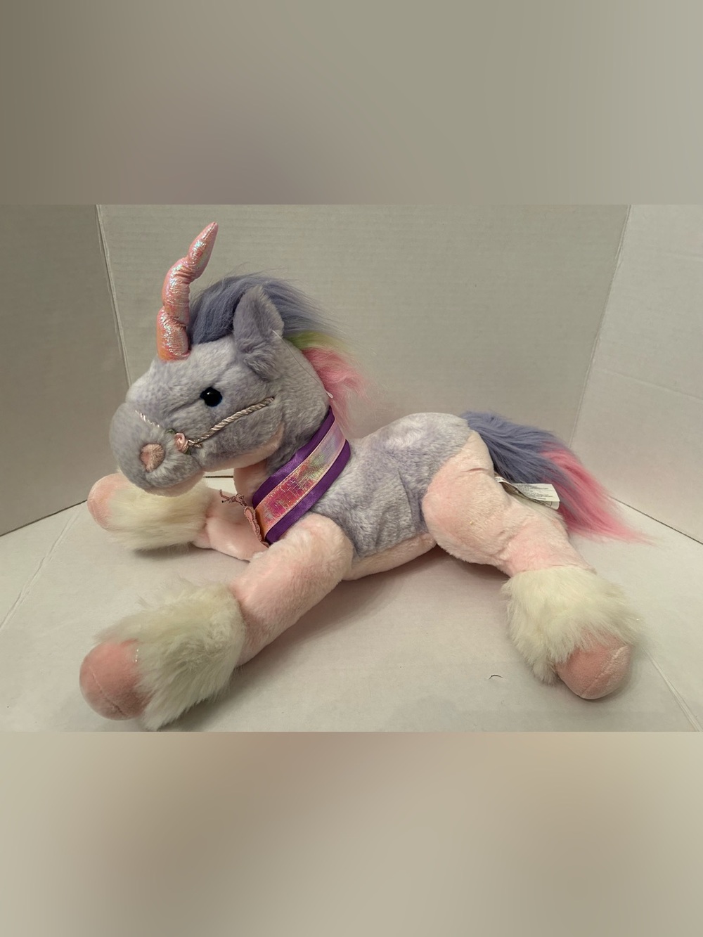 Vintage Animal Alley Unicorn
Plush Purple & Pink with Sparkle horn from ToysRUs